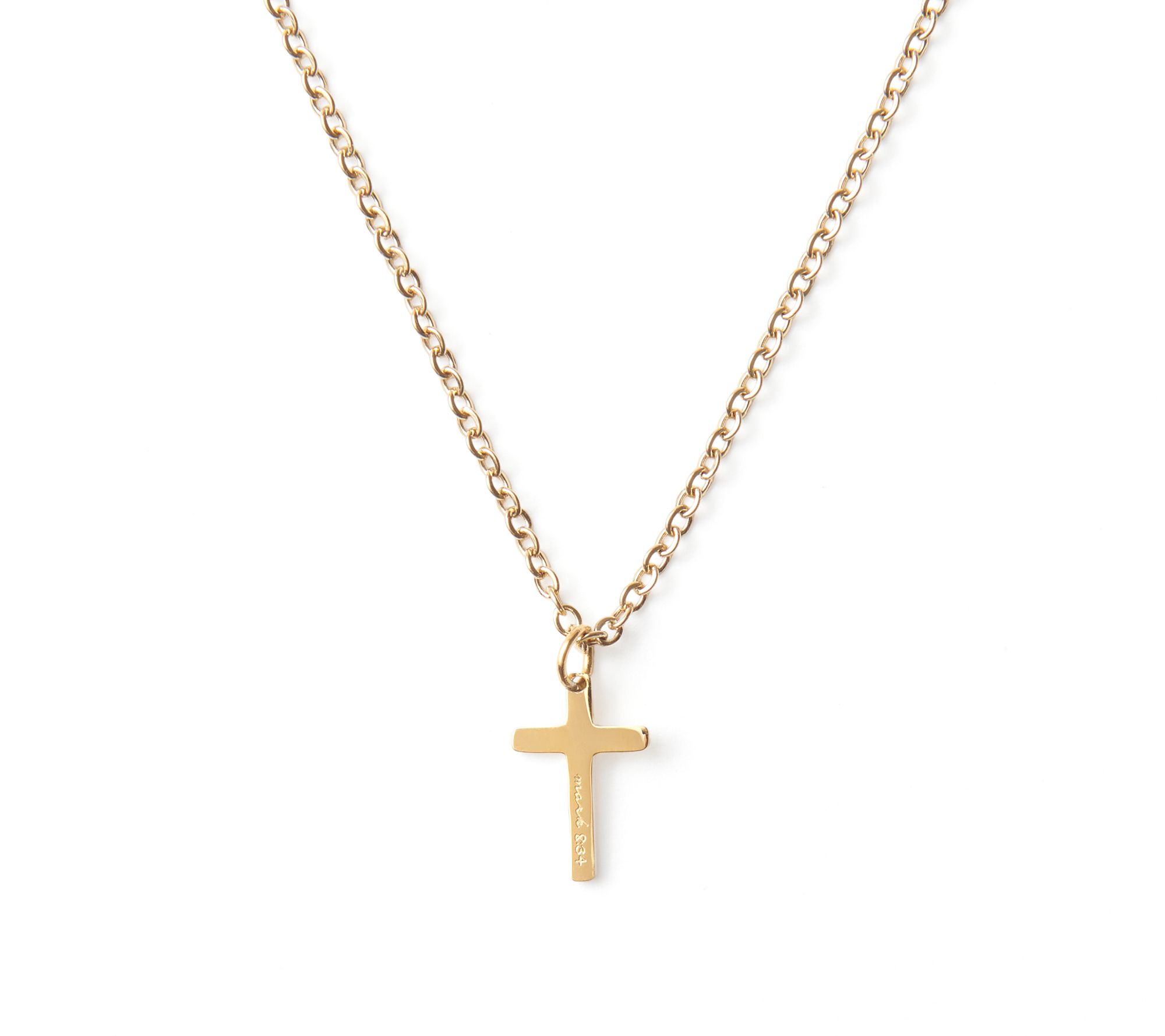 The Vintage Sparrow 14K Gold Plated Cross Neckl ace