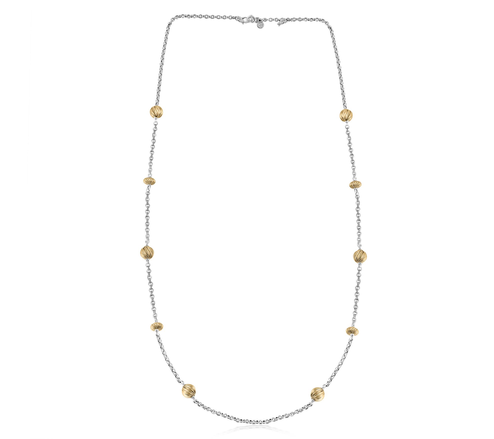 Christian James by Scott Grimes Two-Tone 36" Station Necklace