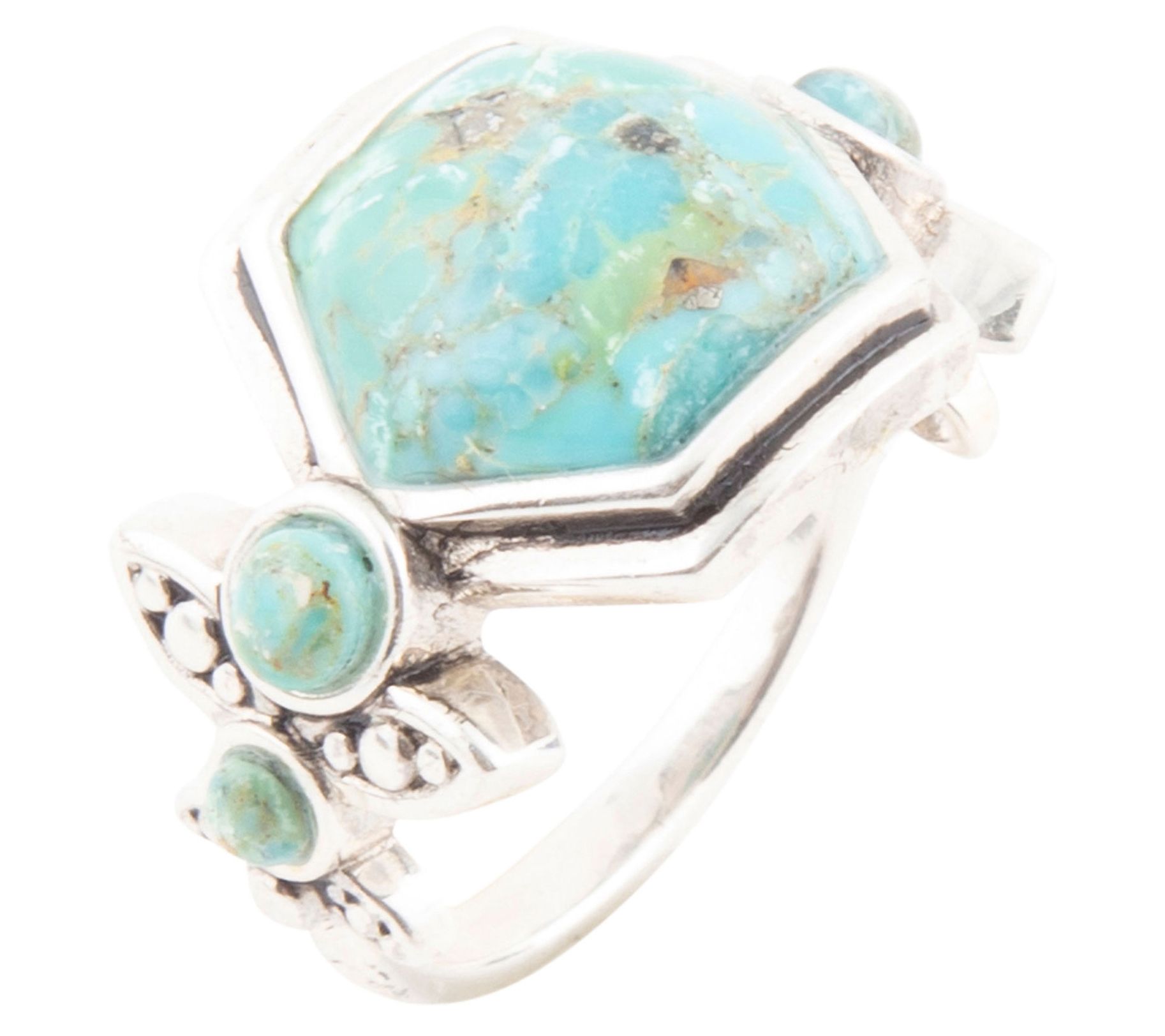 Barse Artisan Crafted Sterling Silver Emile Turquoise Ring