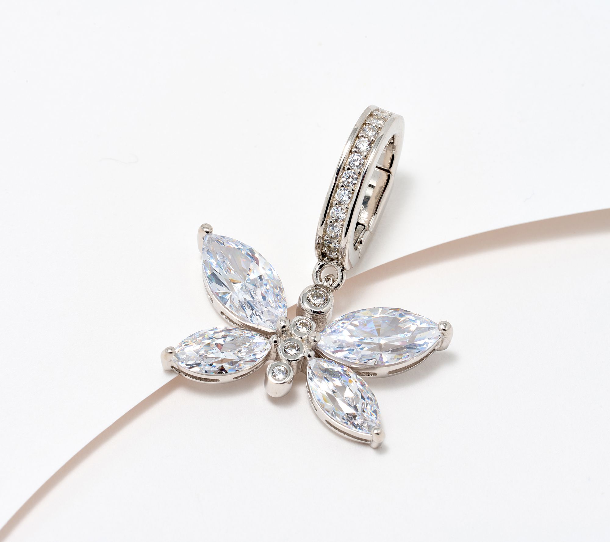 Diamonique x Lulu Frost Butterfly Enhancer, Sterling