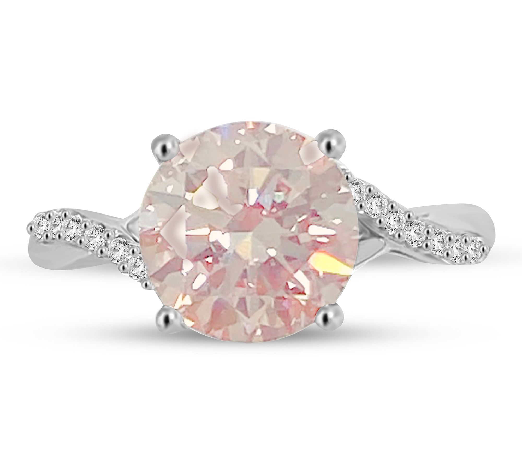 Fire Light 2.65 cttw Pink Lab Grown Diamond Ring, 14K Gold