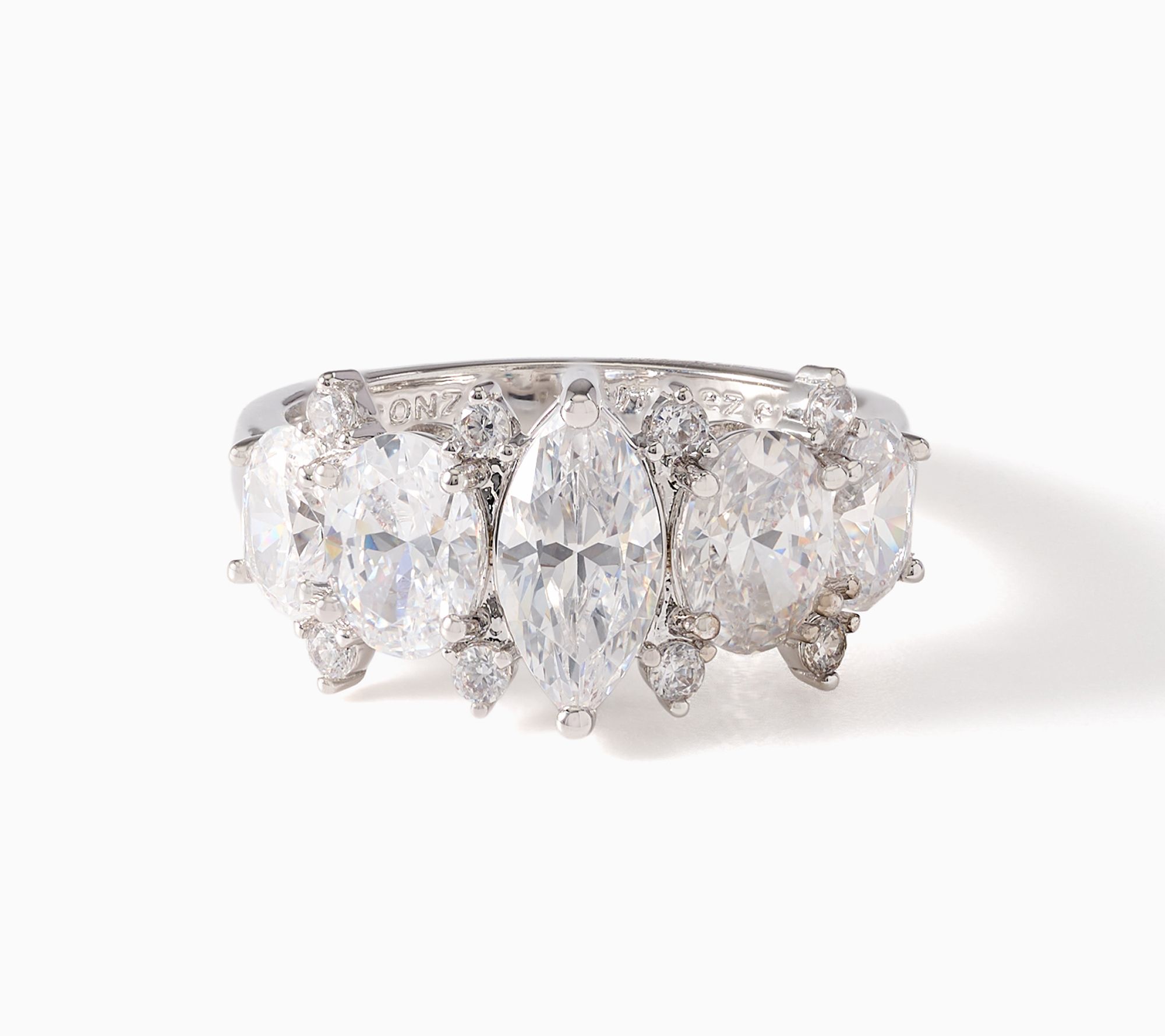 Diamonique x Kathy Levine Dynamic Marquise & Oval Bronze Ring