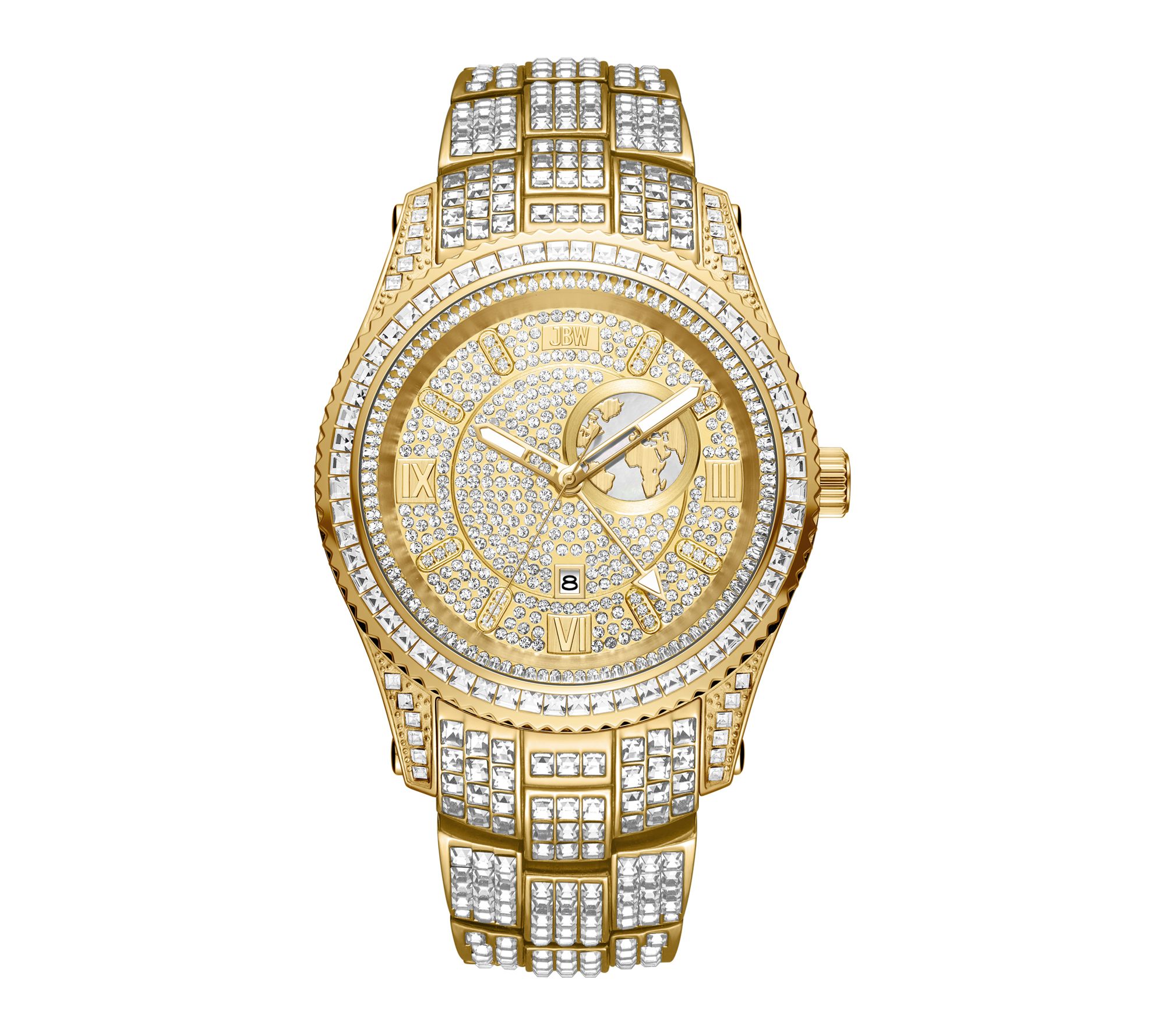 JBW Women's Jet Setter Crystal Chandelier Watch, 18K Plated