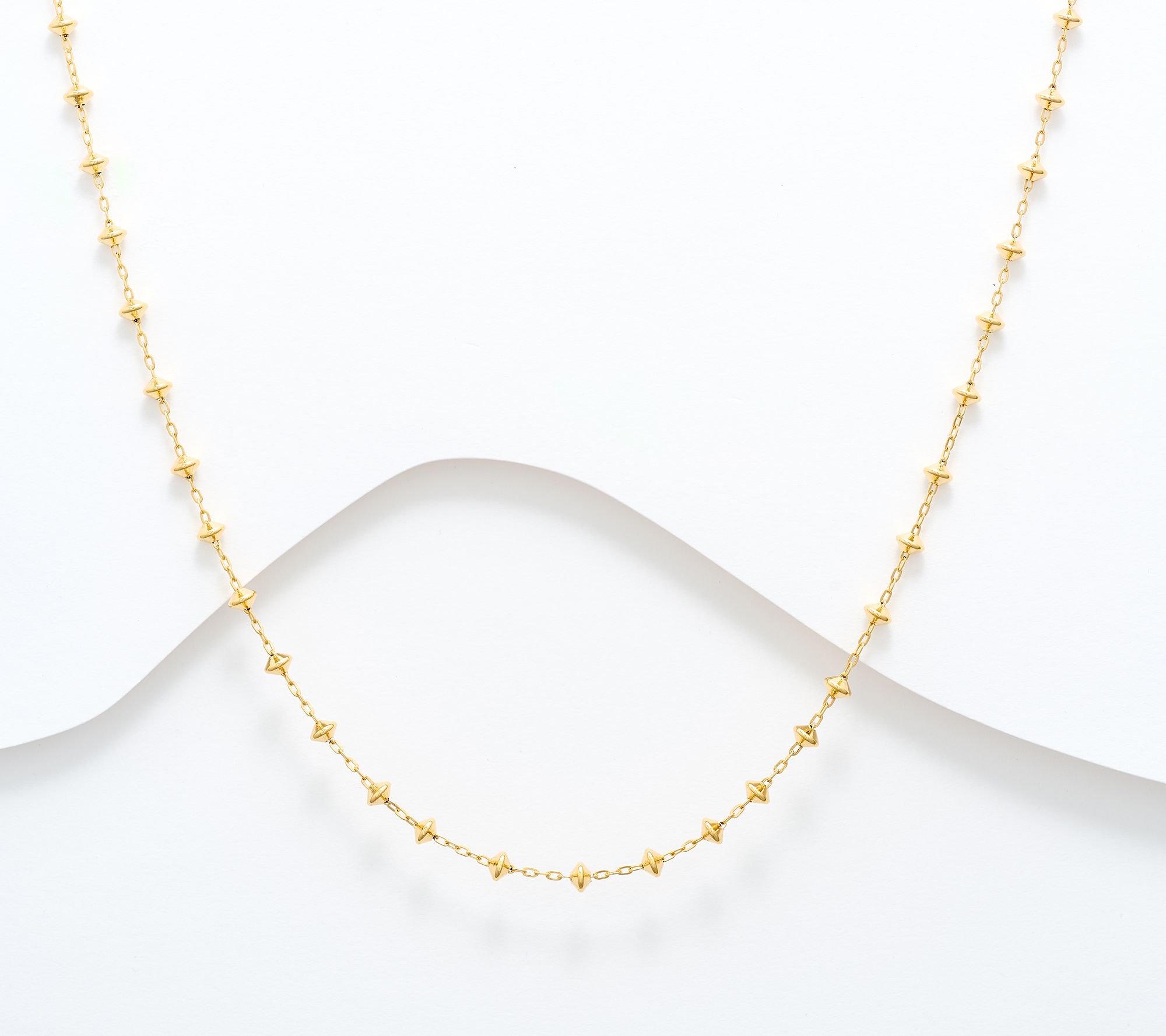 "As Is" David Markstein Silver Premiere Pyramid Beads 17"+3" Necklace