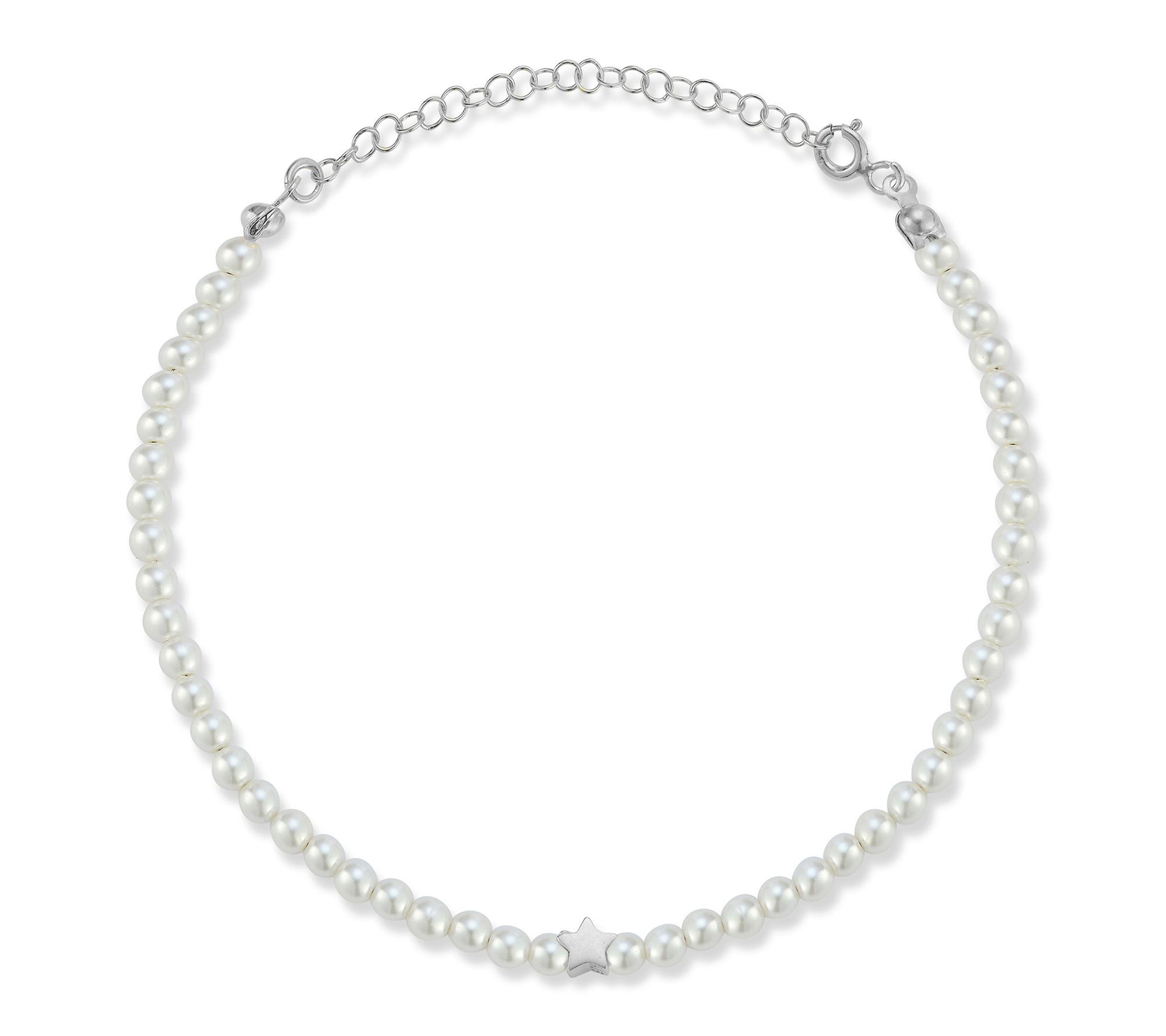 Sterlina Silver Cultured Pearl Star Bracelet, Sterling