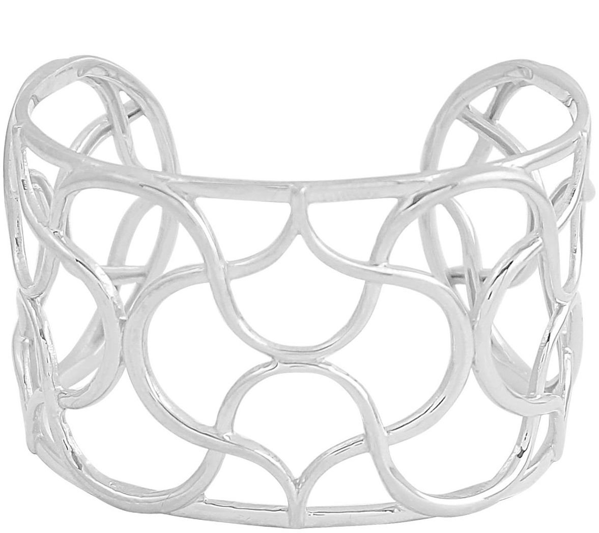 Sterling Moroccan Wave Cuff by Silver Style