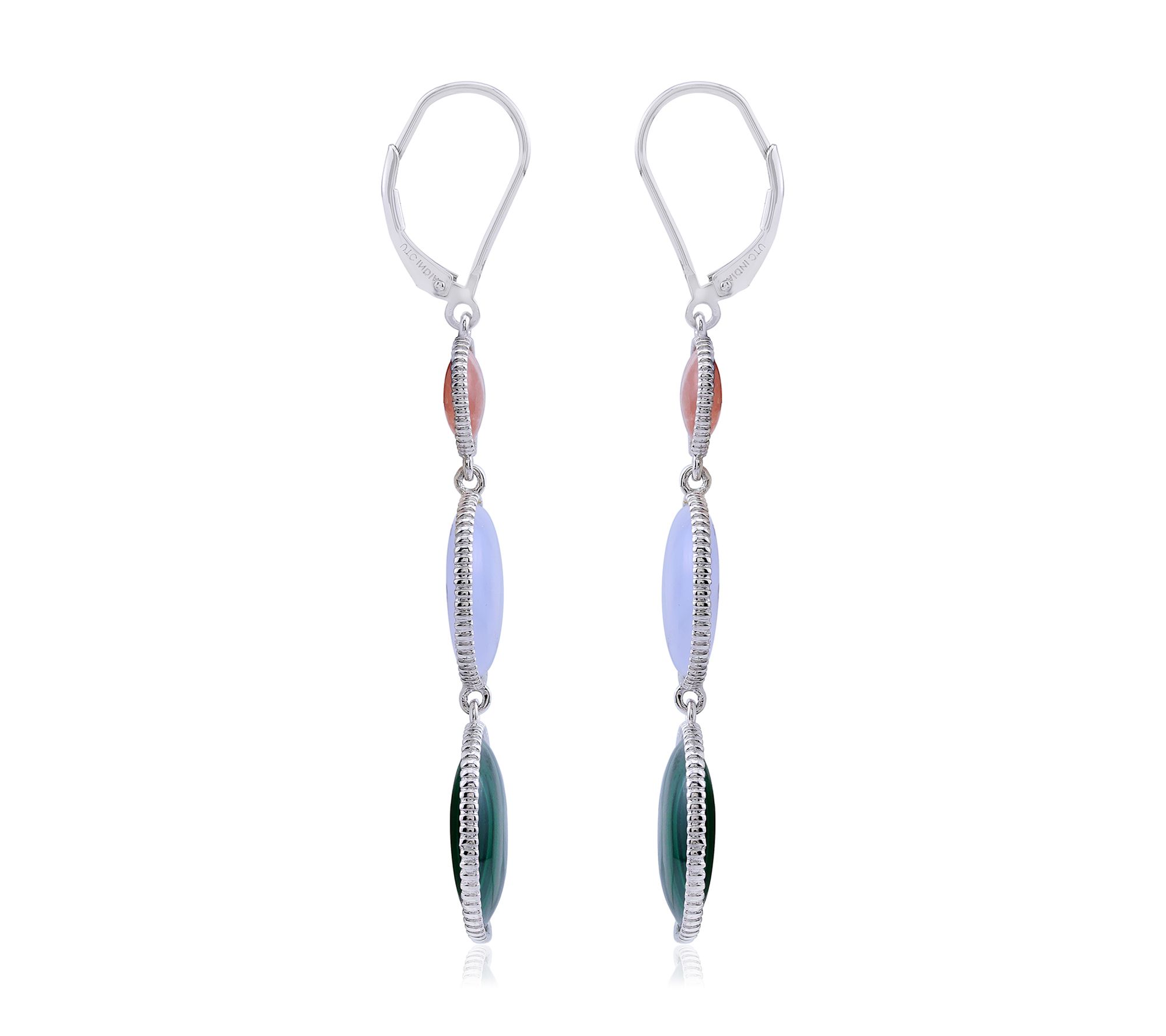 Generation Gems Gemstone Dangle Earrings, Ste rling Silver