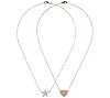 Bronzo Italia Heart & Star Motif Set of 2 Necklaces, 1 of 7