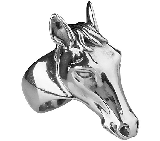 American West Sterling Silver Horse Ring