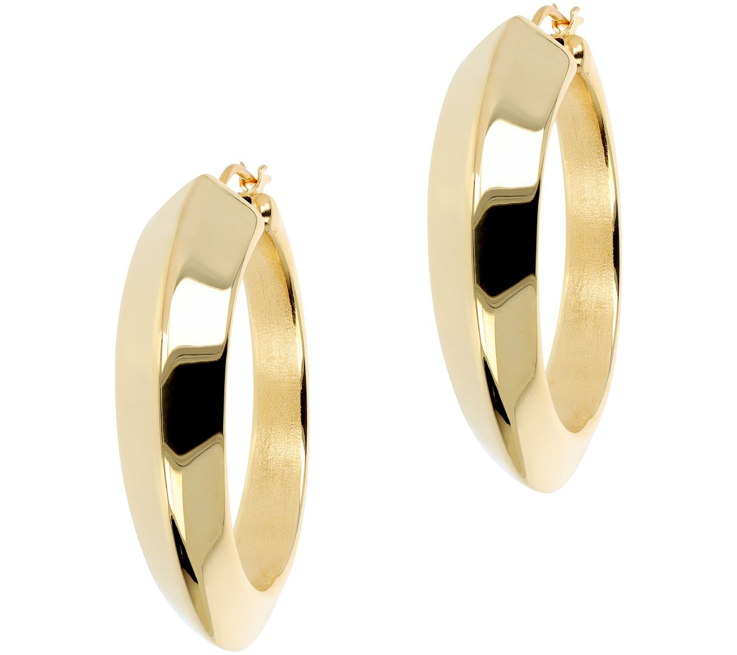 Louis Dell'Olio Bronze Asymmetrical Round Hooparrings