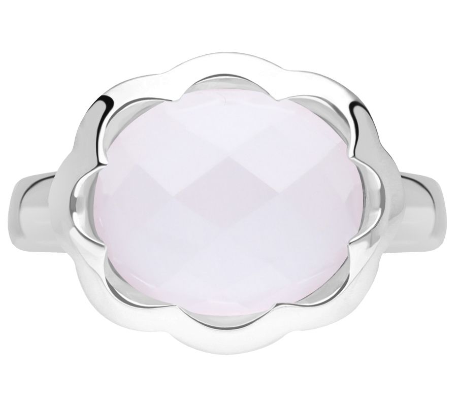 Margo Manhattan Sterling Silver Rose Quartz Donella Ring