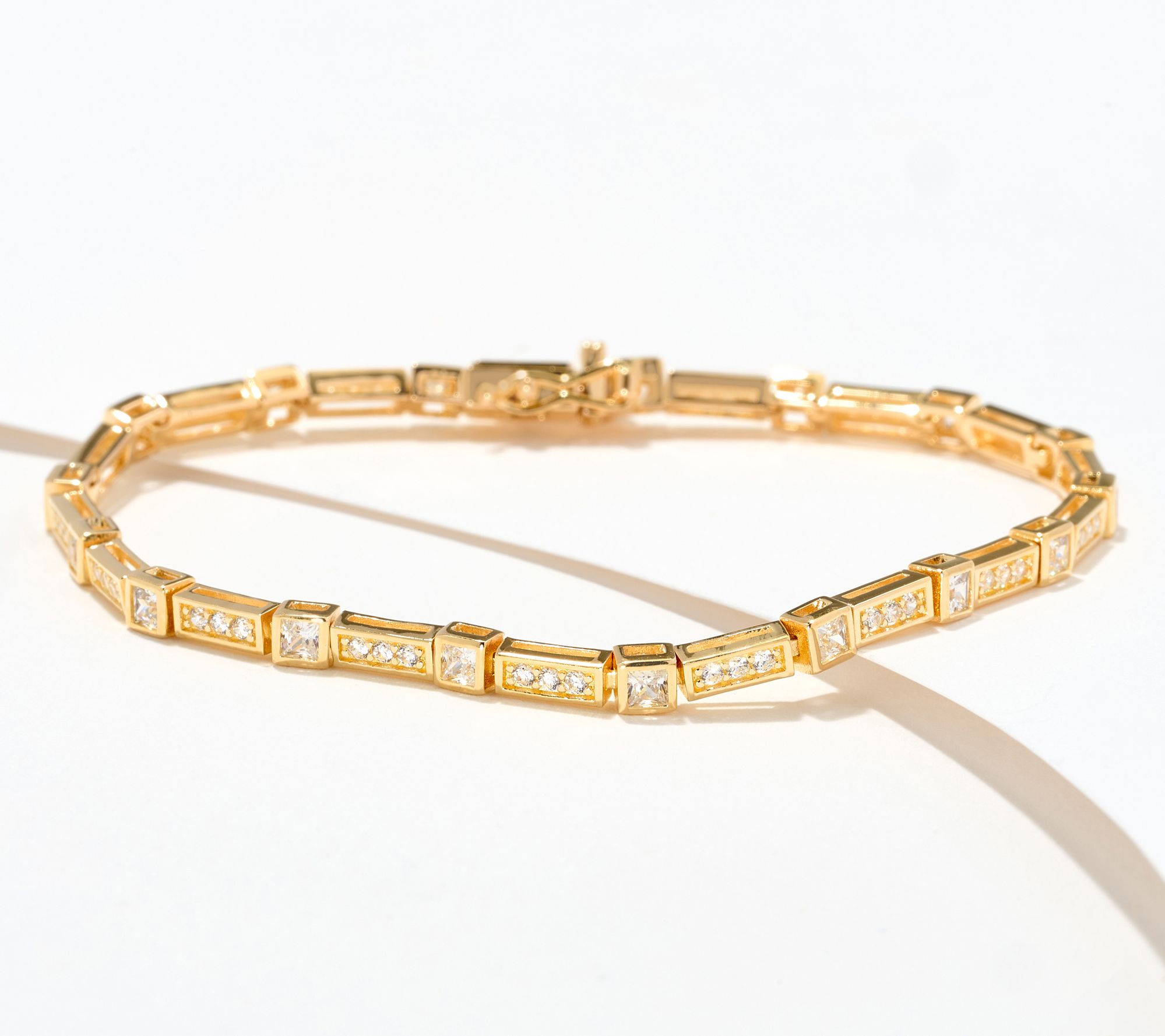 Diamonique x Kathy Levine Portofino Tennis Bracelet, SS