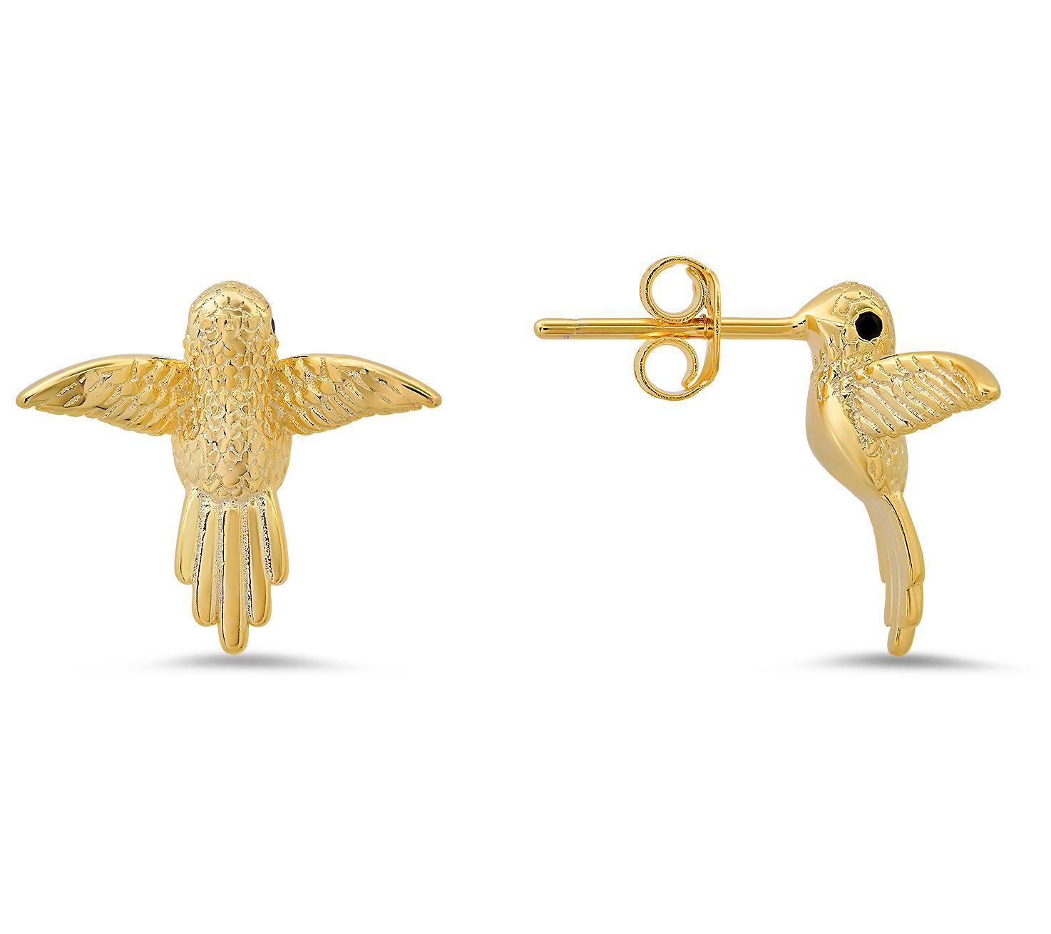 Diamonique Hummingbird Stud Earrings, SterlingSilver