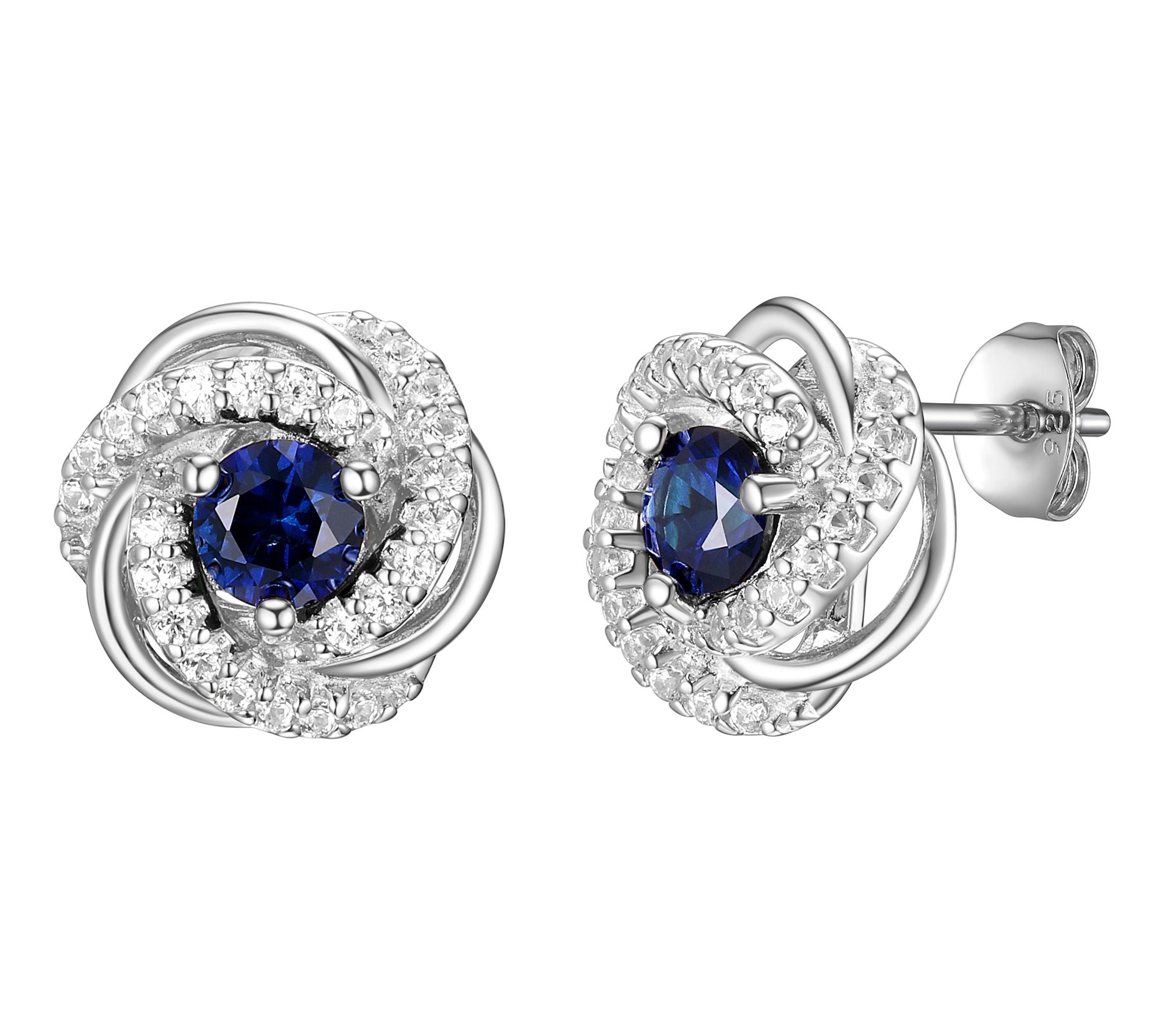Affinity Gems B irthstone Stud Earrings, Sterl ing Silver