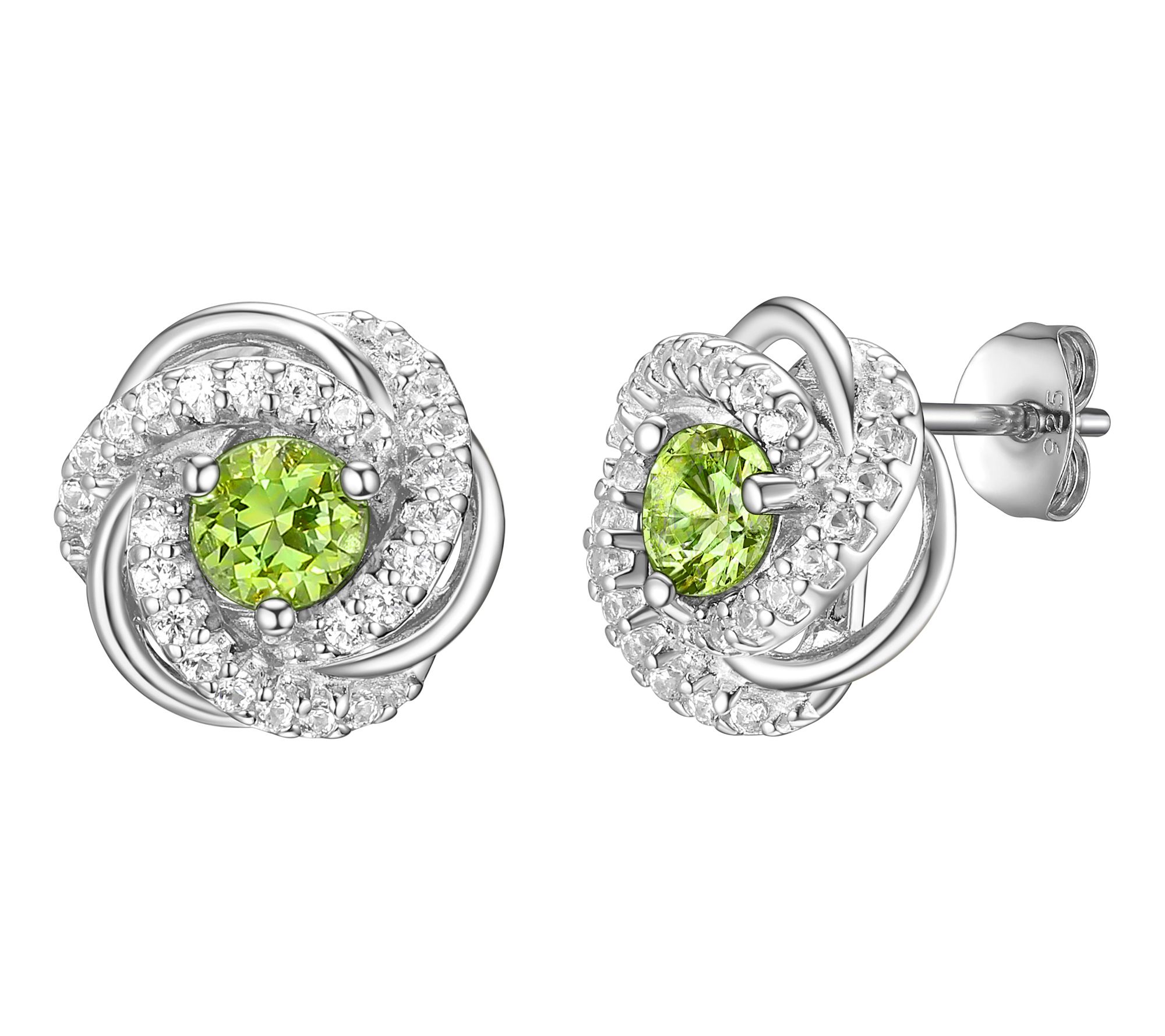 Affinity Gems B irthstone Stud Earrings, Sterl ing Silver