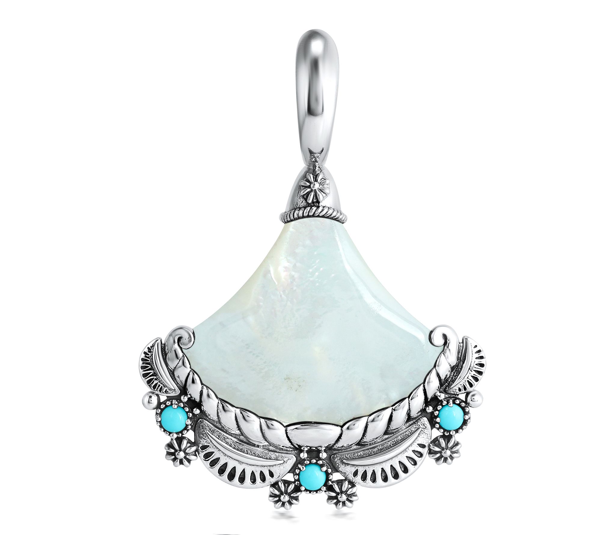 American West Sterling Sleeping Beauty Turquoise Fan Enhancer