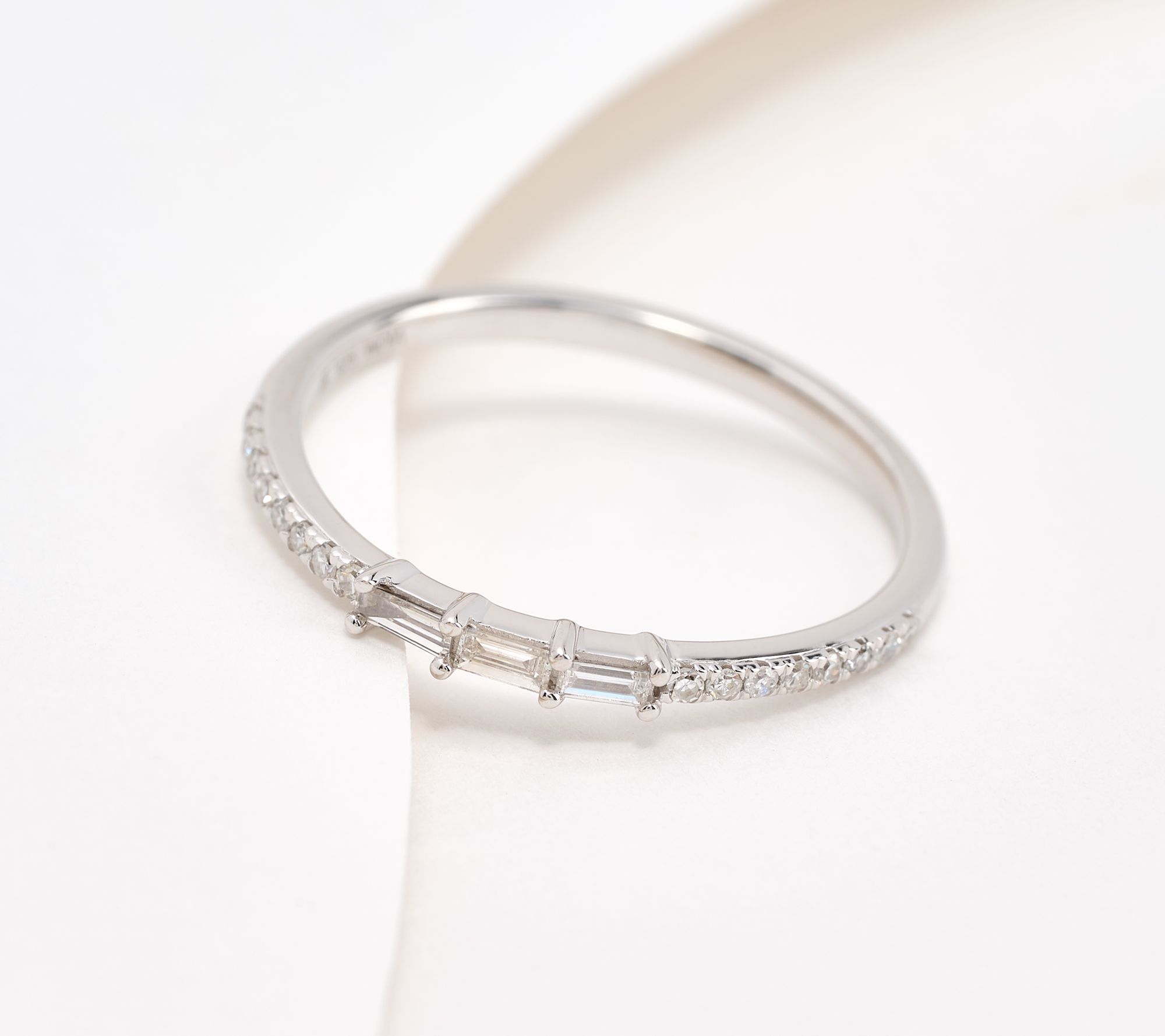 Accents by Affinity Triple Baguette 0.15 cttw Ring, Sterling Silver