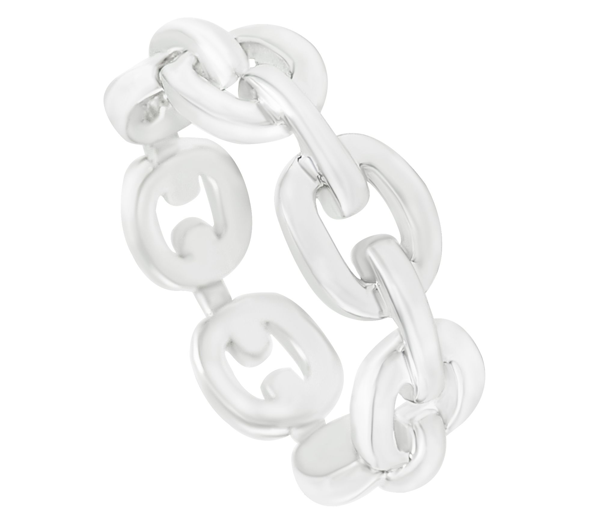 Sterling Silver Chain Link Band Ring