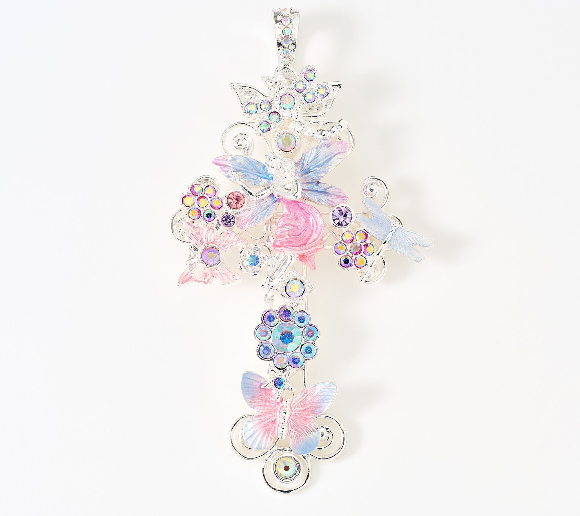 Kirks Folly Enchanted Fantasia Cross Foldover Pendant