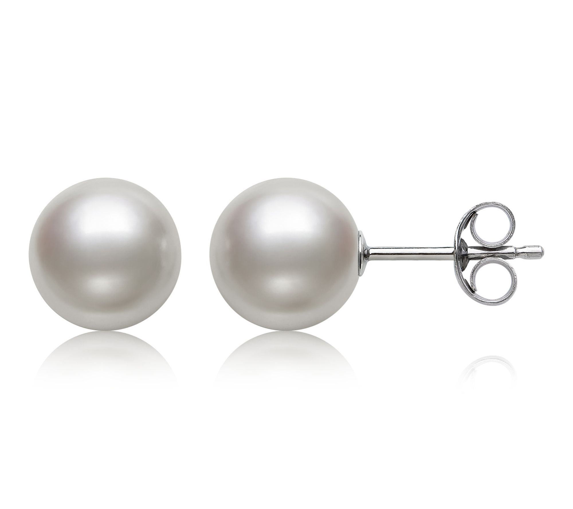 Amour De Pearl 7-8 mm Cultured Pearl Stud Earrings, Sterling