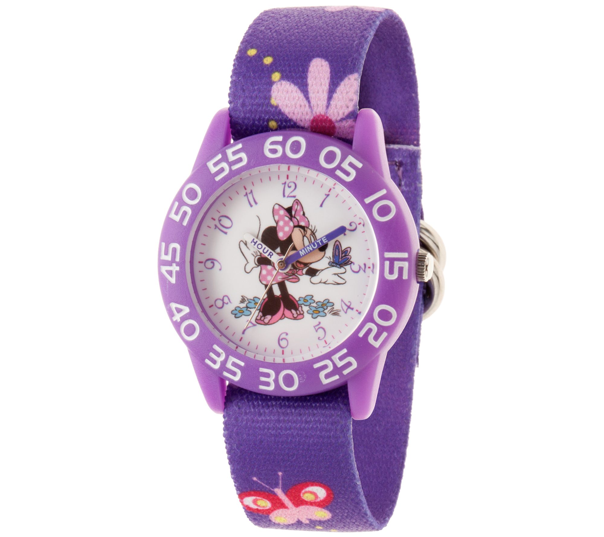 Disney Minnie Mouse Girls' Purple Strap Watch