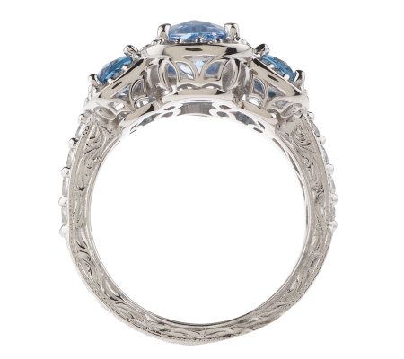 Tacori IV Diamonique Epiphany Three Stone Ring - QVC.com