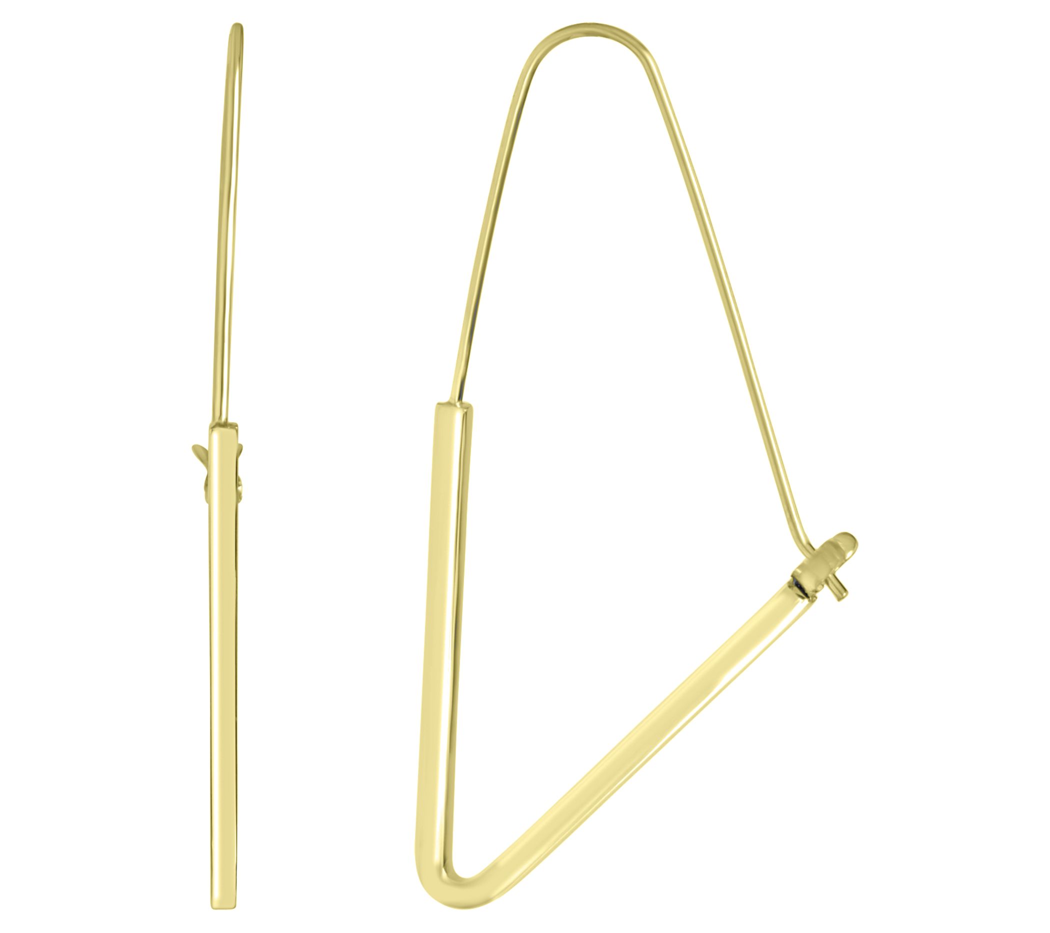 Steel by Design Triangle Threader Earrings