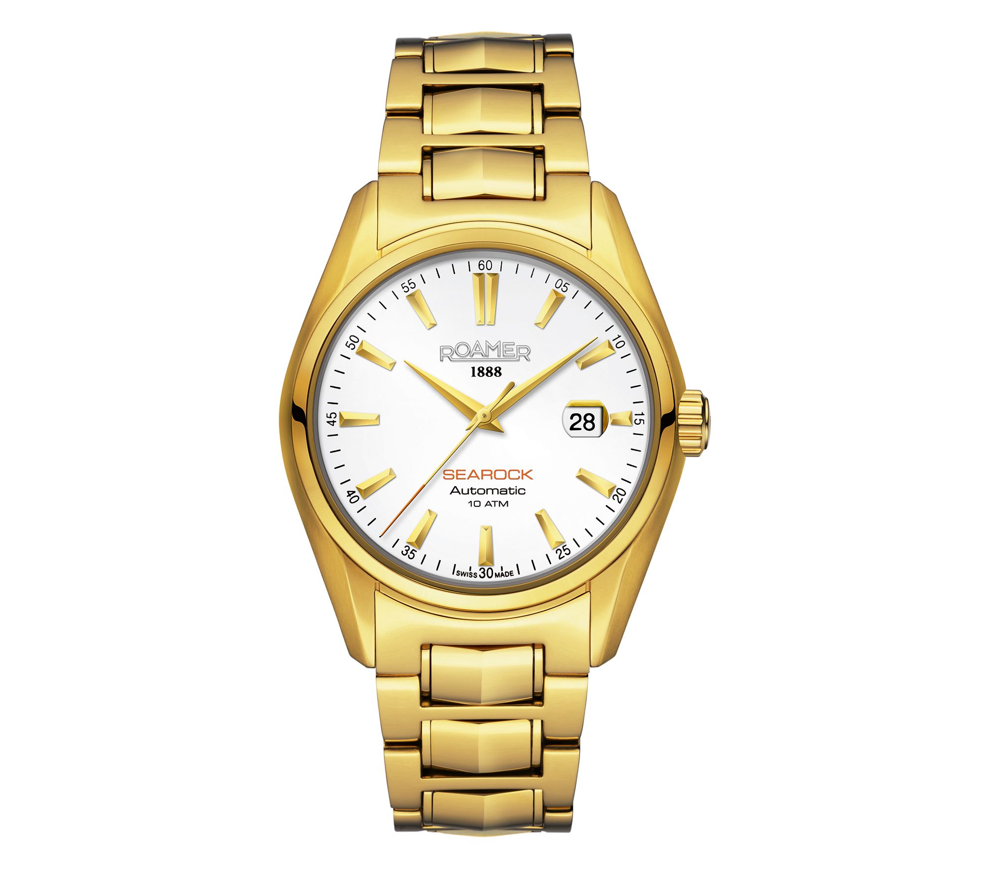 Roamer Men's Goldtone Automatic Watch - QVC.com