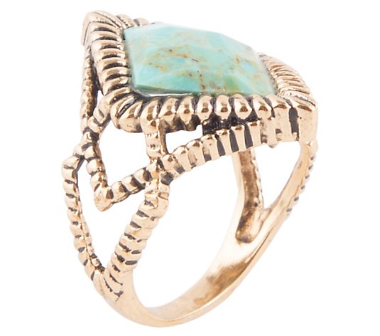 Barse Artisan Crafted Genuine Turquoise Ring