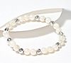 Honora Cultured Pearl & Sterling Bead Stretch Bracelet
