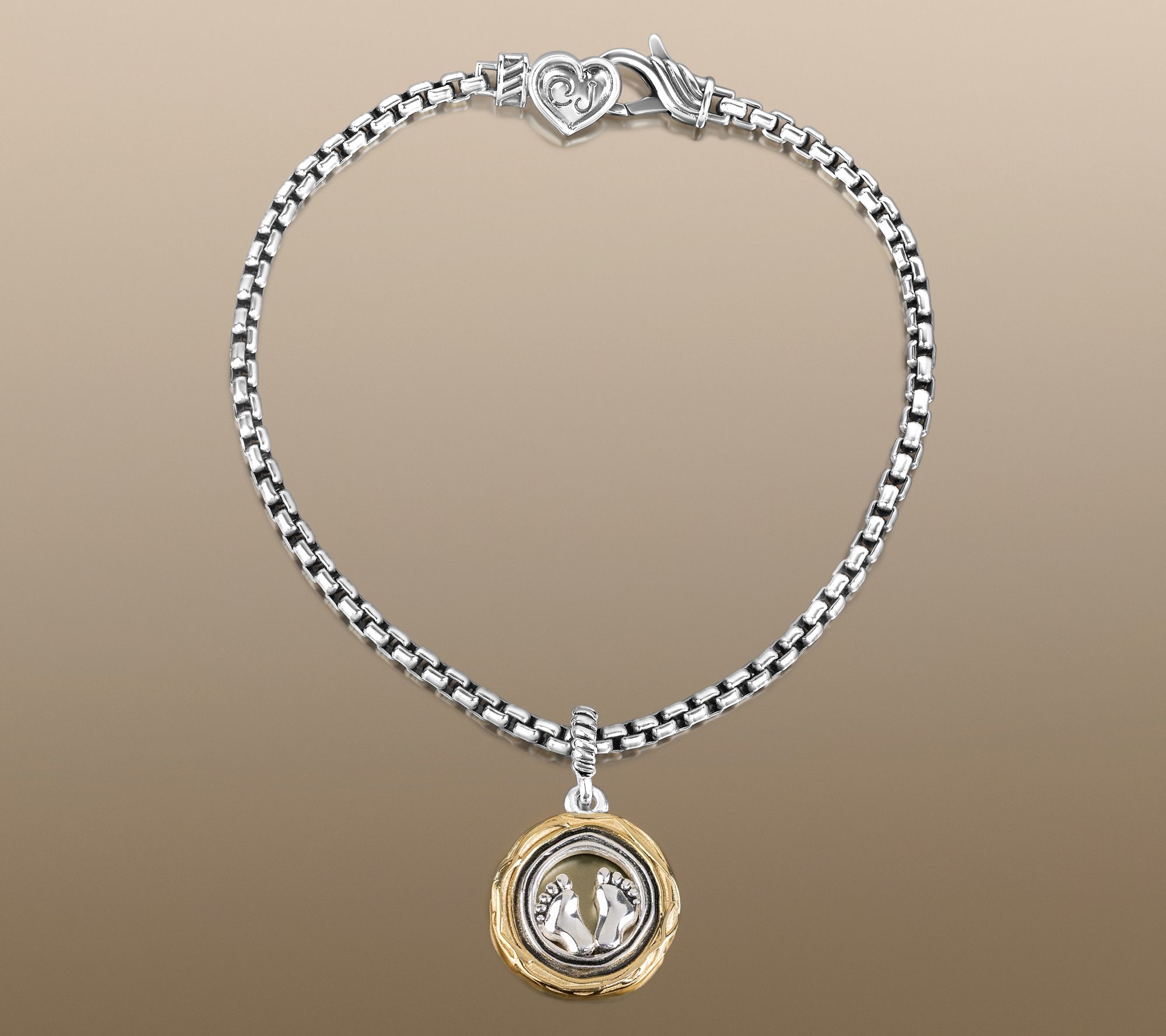 Christian James by Scott Grimes Two-Tone C harm Bracelet