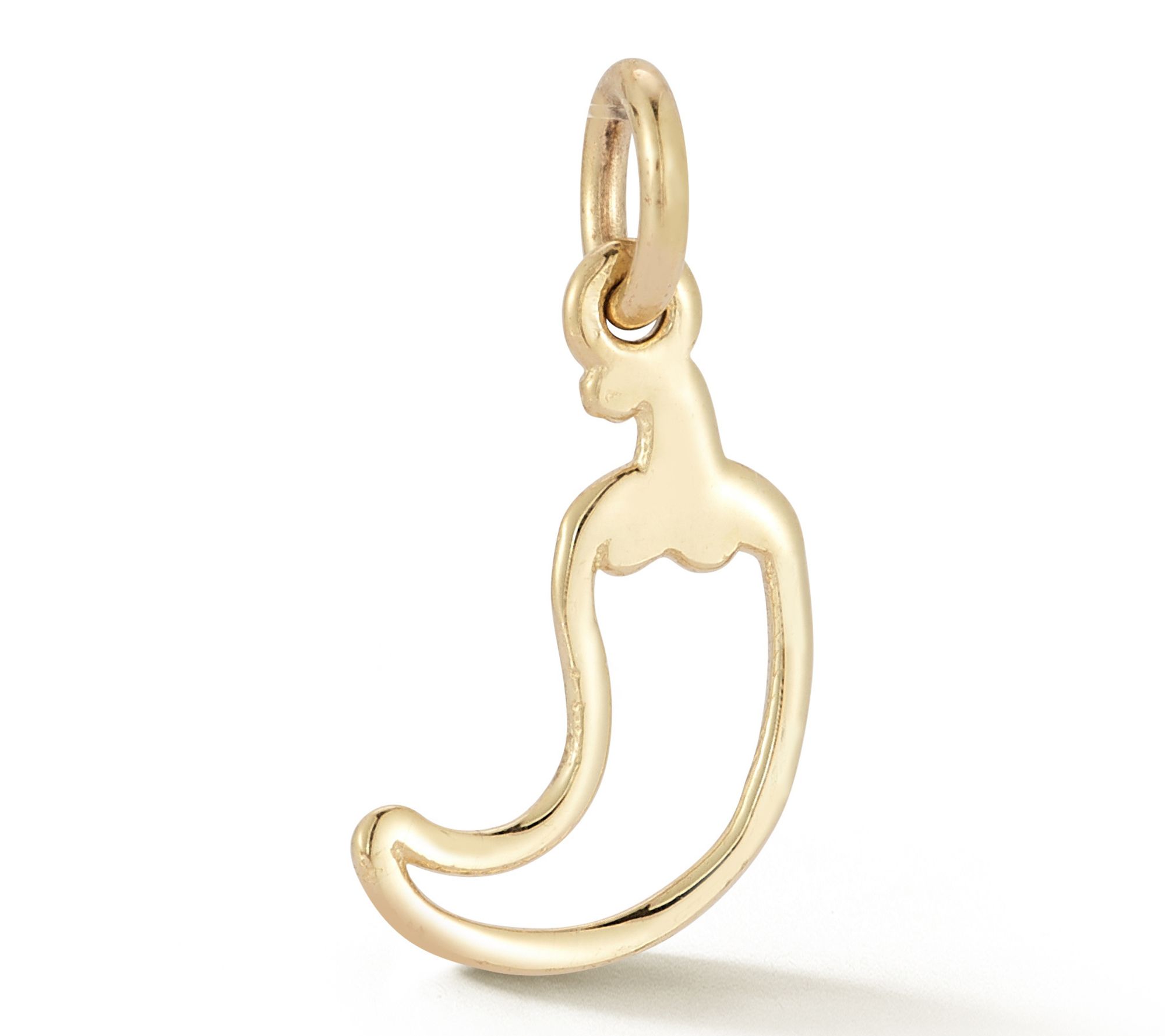 Italian Gold Chili Pepper Pendant, 14K