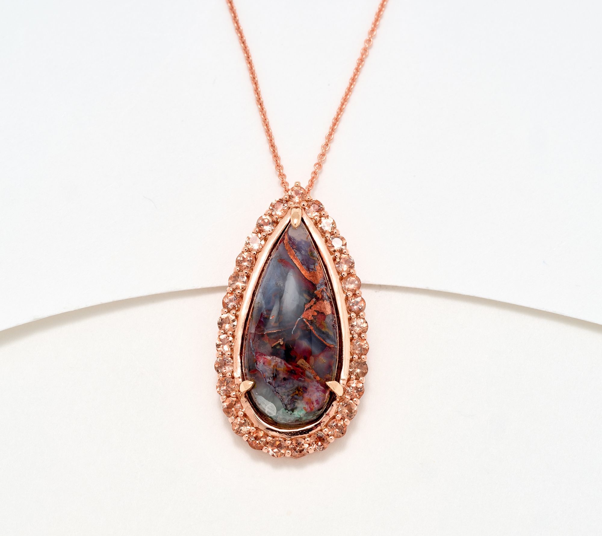 "As Is" Gem Discoverer 7.5ct Aquadite Pear Pendant on Chain