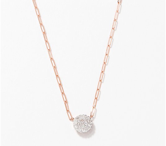 Affinity Diamonds Paperclip Necklace, 14K Gold