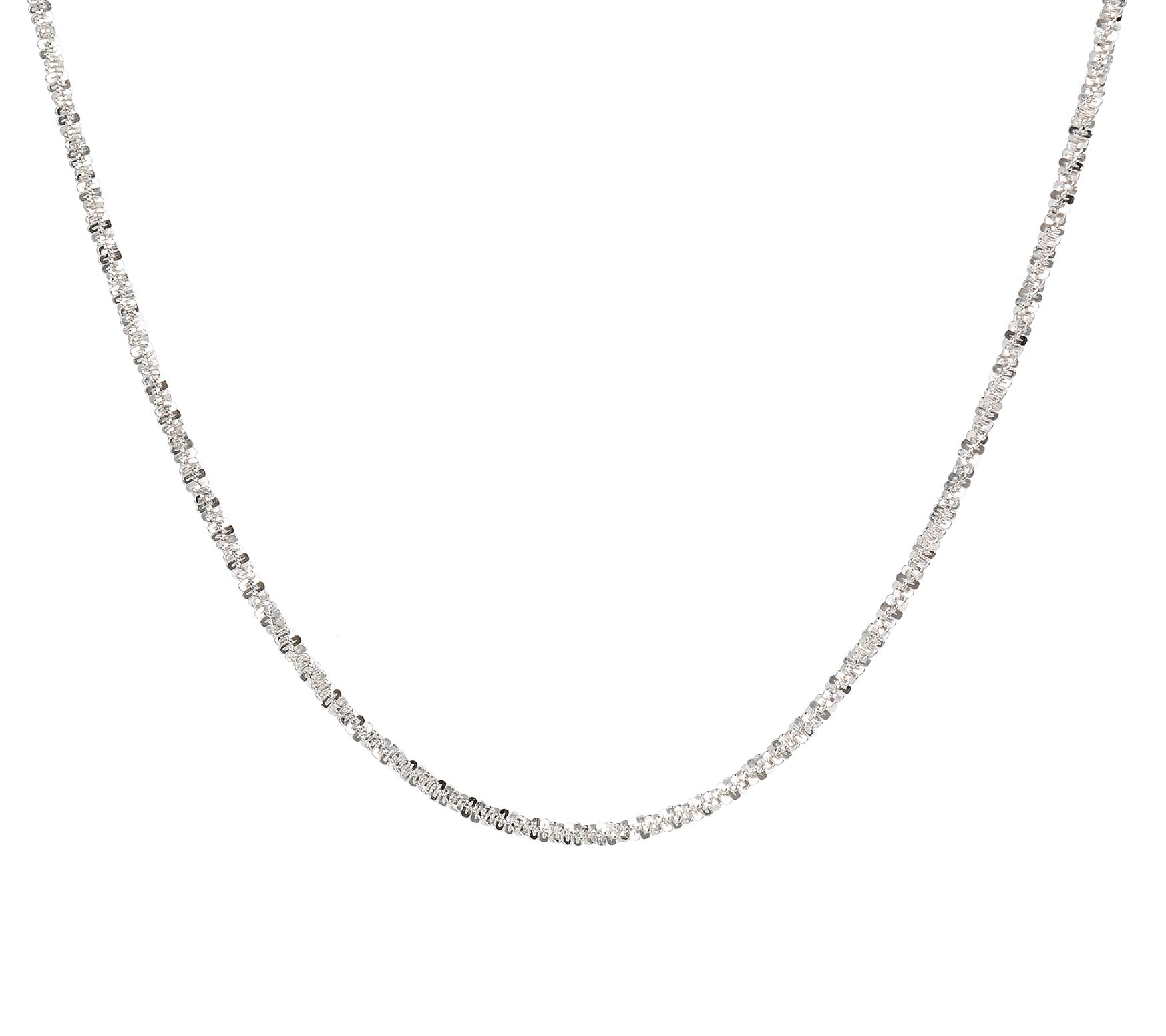 UltraFine Silver 18" Margherita Link Necklace, 4.3g
