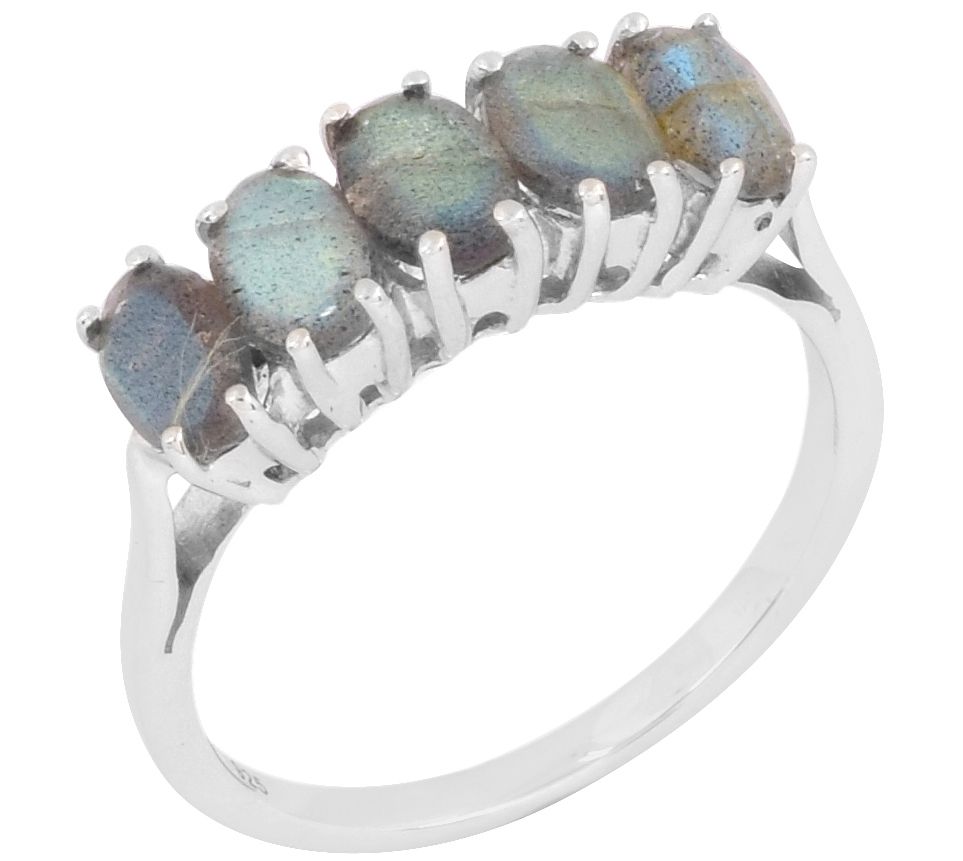 Affinity Gems Labradorite Gemstone Ring, Sterling