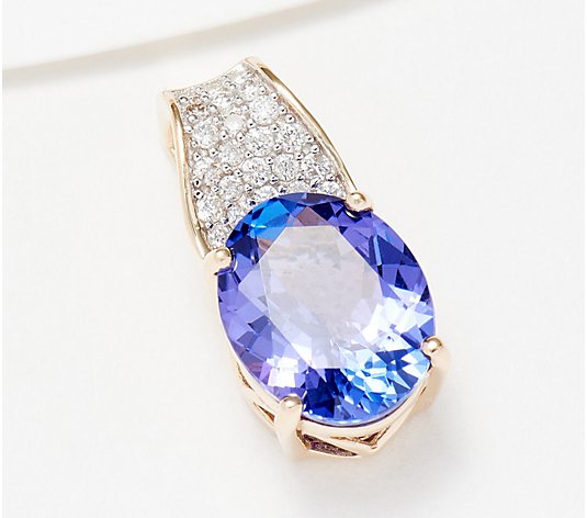 Affinity Gems Exotic Gemstone & Diamond Pendant, 14K Gold