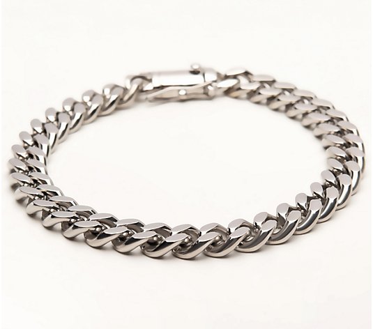 Verve Men's Stainless Steel Curb Link Bracelet