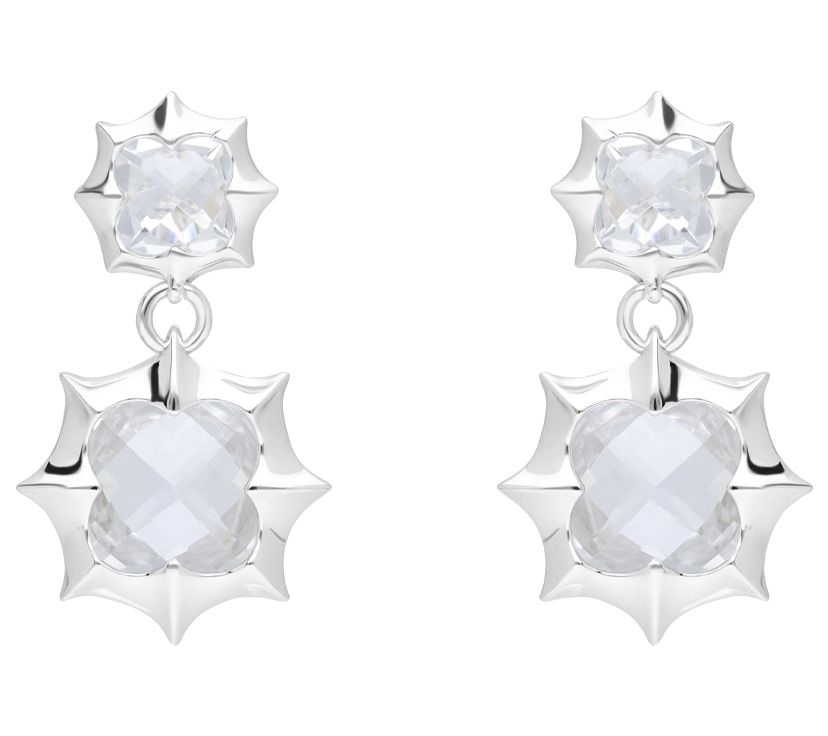 Margo Manhattan Sterling Silver White Topaz Zoey Earrings
