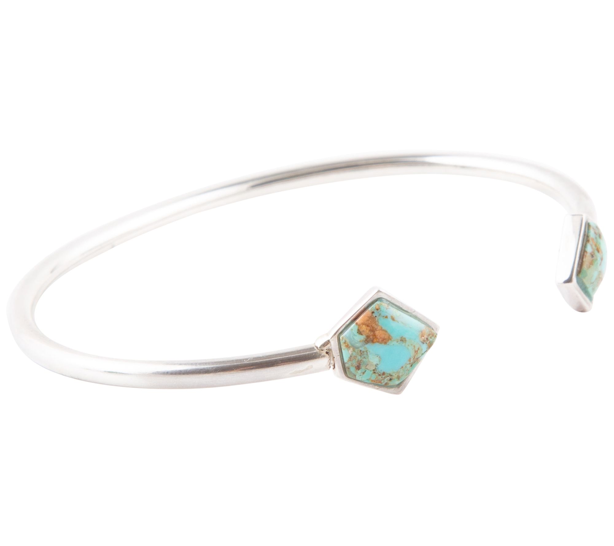 Barse Artisan Crafted Composite TurquoiseMirror Cuff