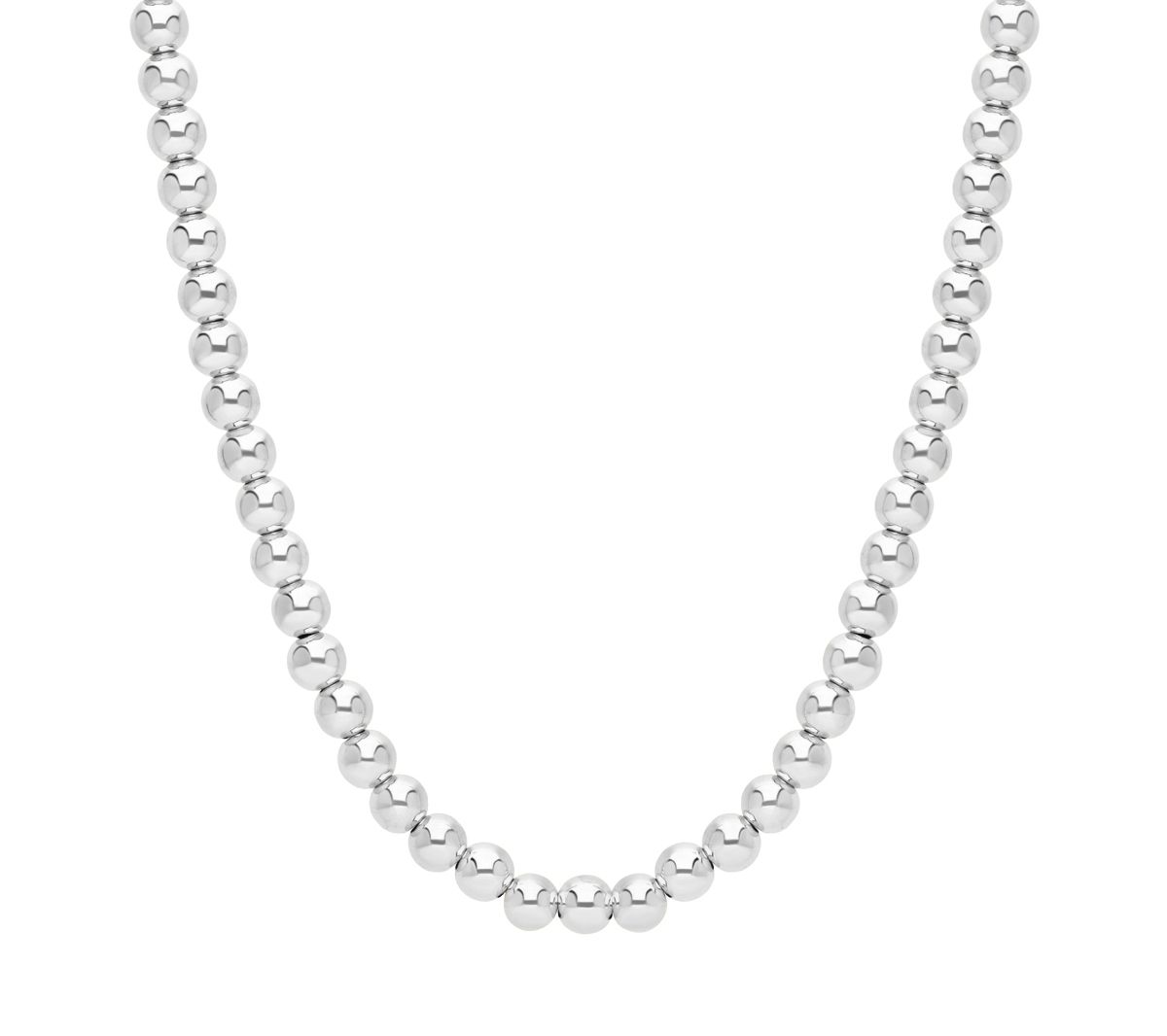 Elyse Ryan Sterling Silver Adjustable Bead Neck lace