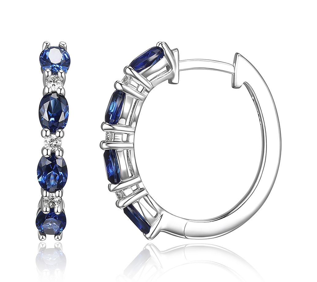 Qvc on sale sapphire earrings