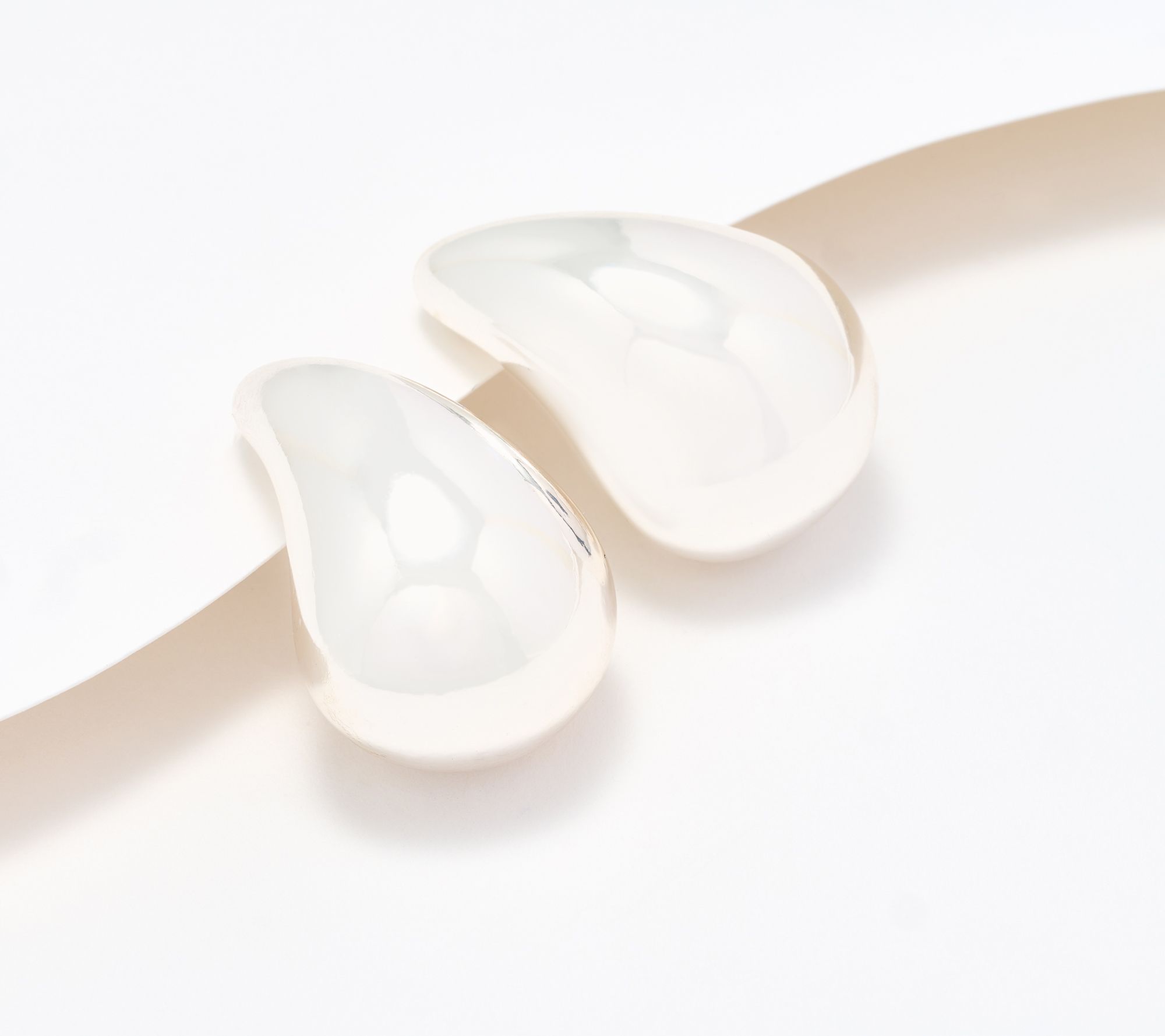 "As Is" Joan Rivers Polished Teardrop Earring