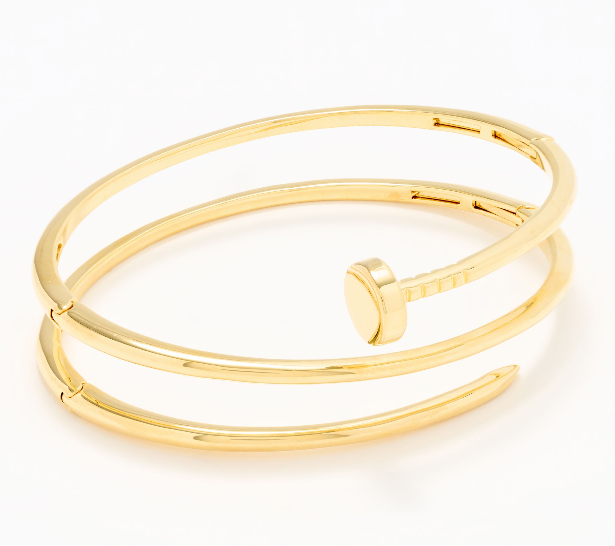 David Markstein Bronze Multi Hinge Nail Head Bangle