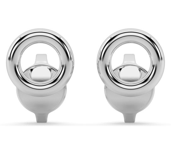 ONI Fine Jewelry Sterling Silver Small Donut Stud Earrings