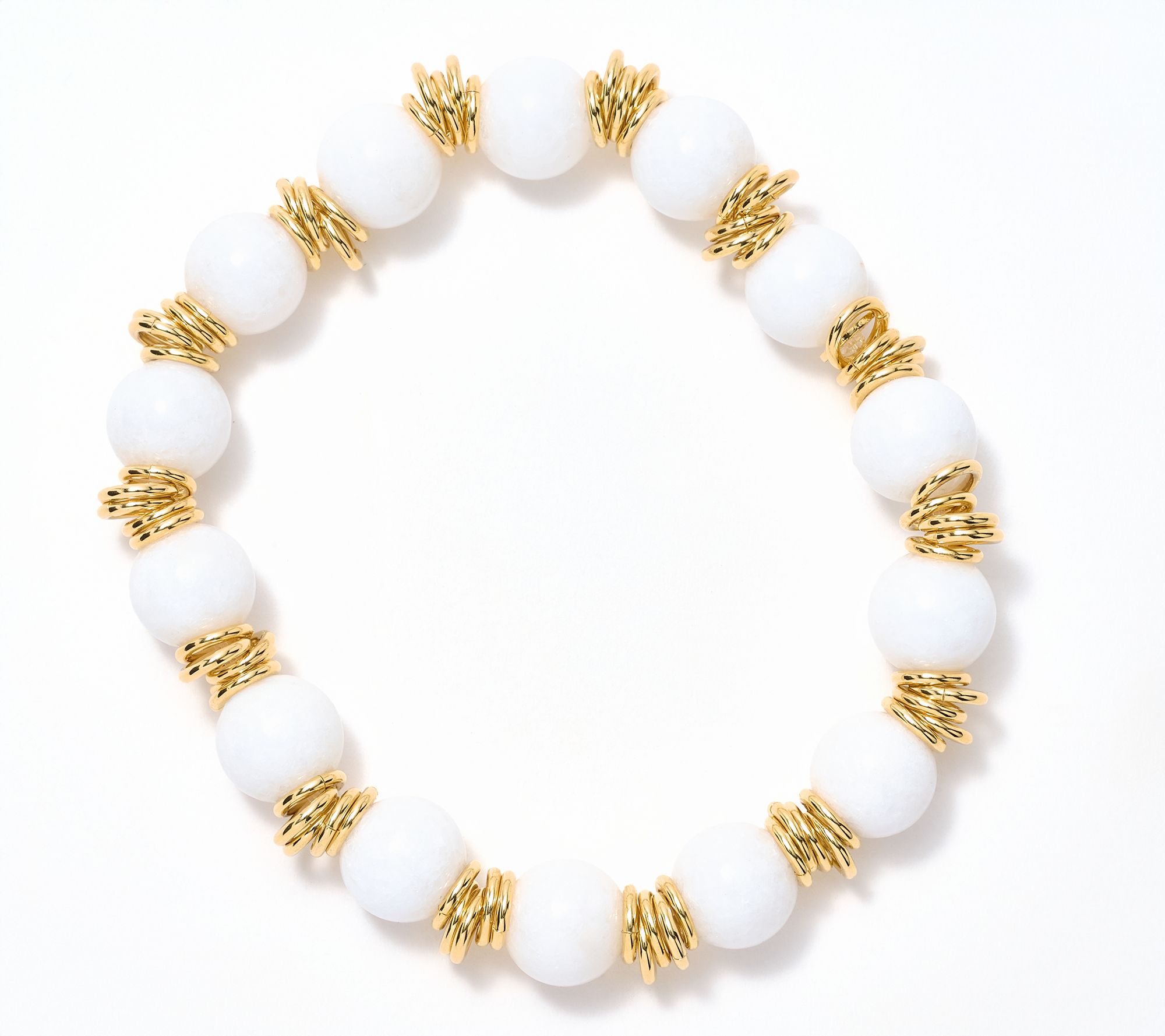 David Markstein Bronze Gemstone Bead & Rondels Stretch Bracelets