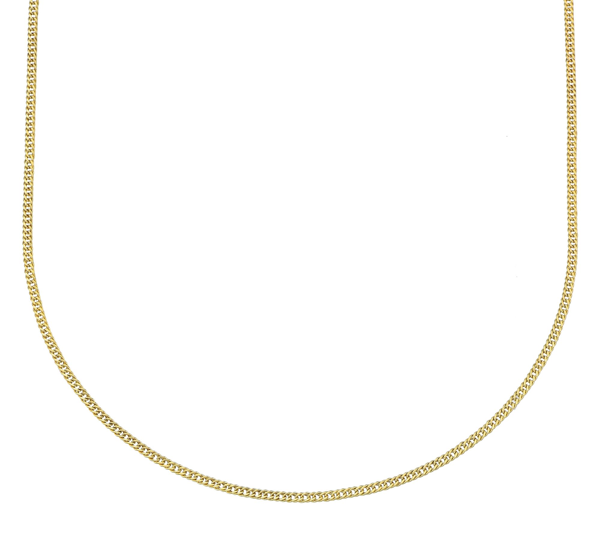 Adorna 14K Gold 2mm Curb Chain Necklace