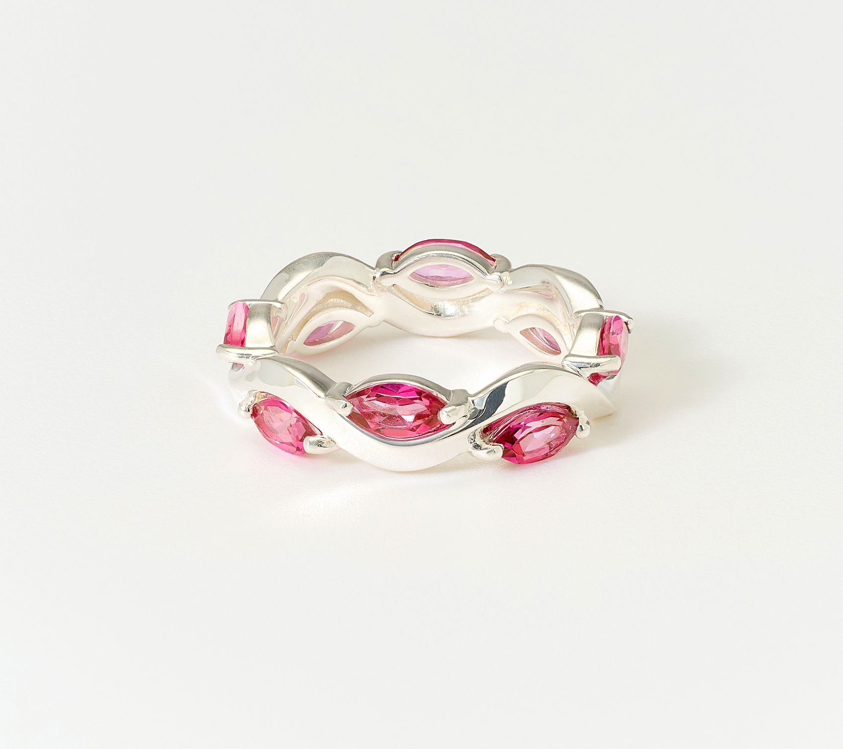 Christian James by Scott Grimes Sterling Silver Ripple Marquise Gemstone Ring
