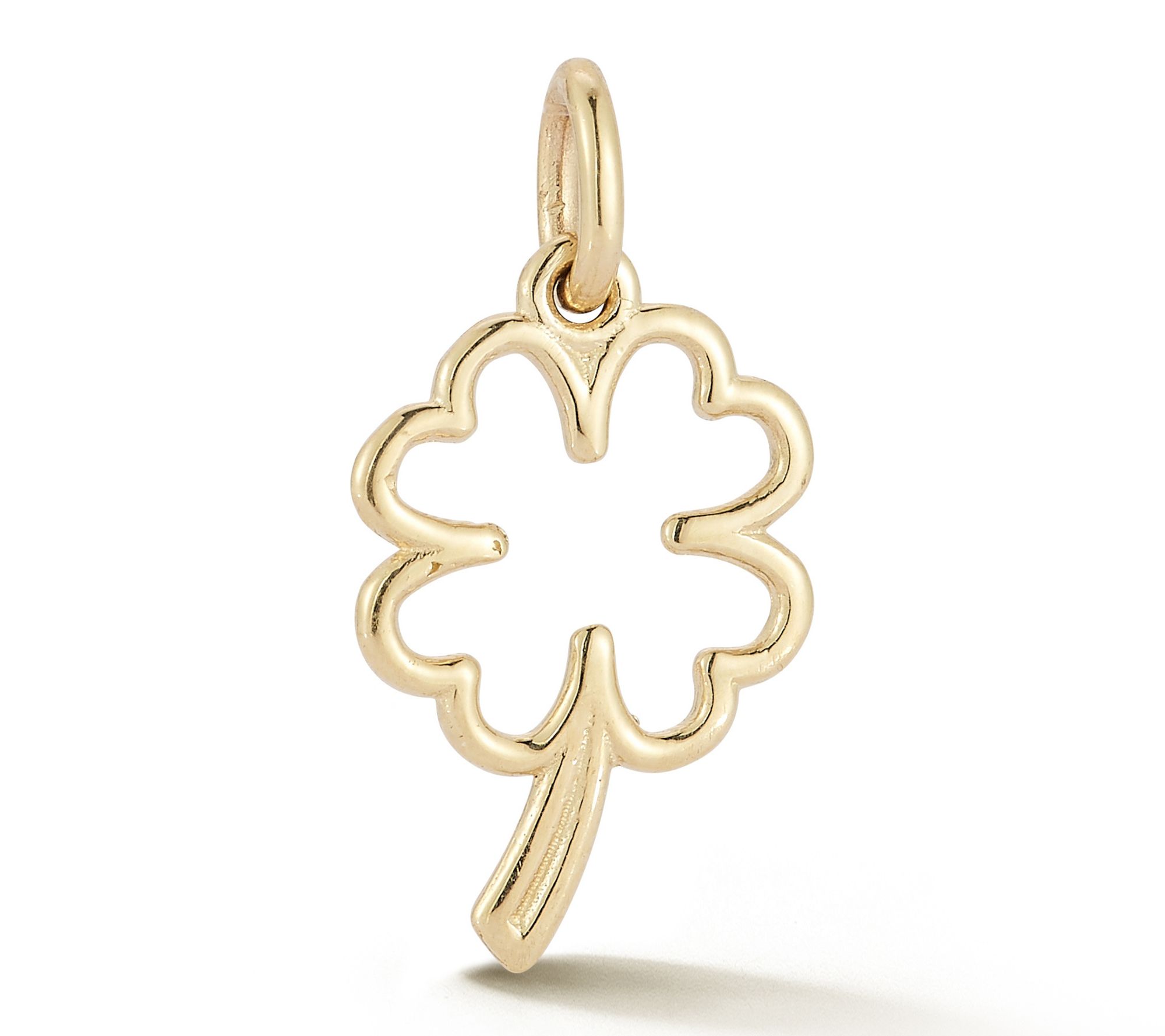  Italian Gold Clover Pendant, 14K