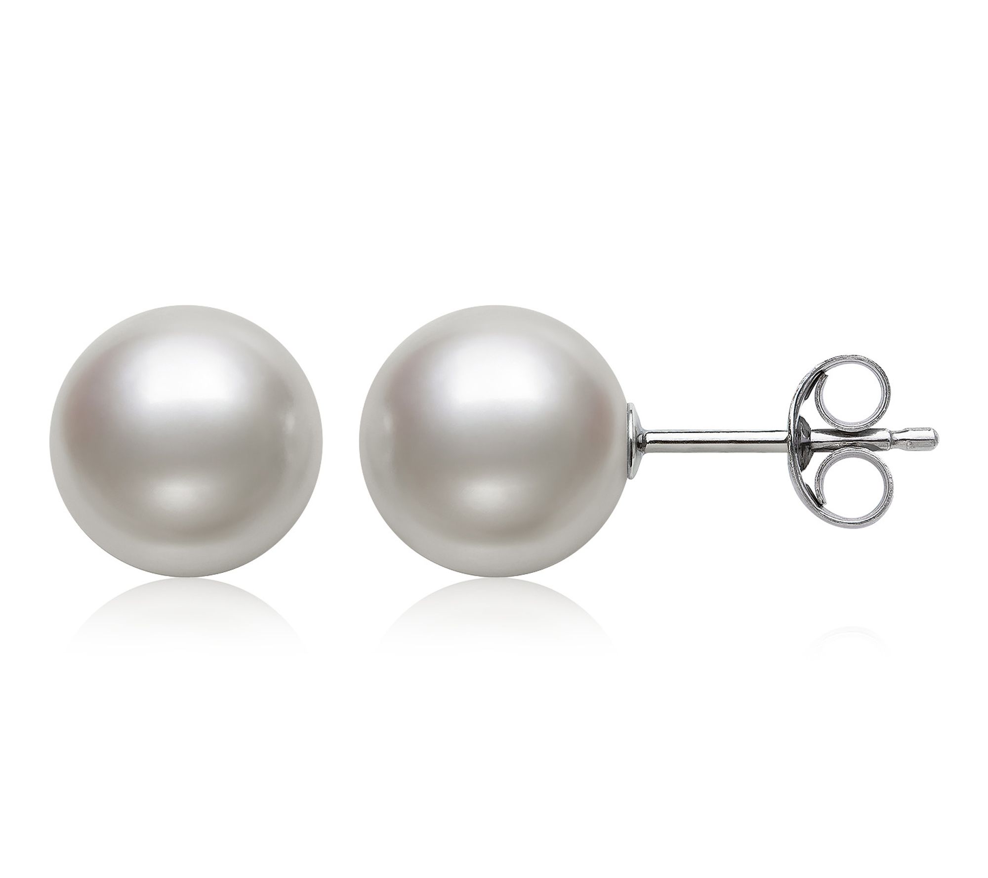 Amour De Pearl 8-9 mm Cultured Pearl Stud Earrings, Sterling